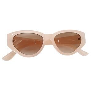 Rubi Pink Cat Eye Sunglasses Y2K Brown Lenses Retro Light Pink 2000s